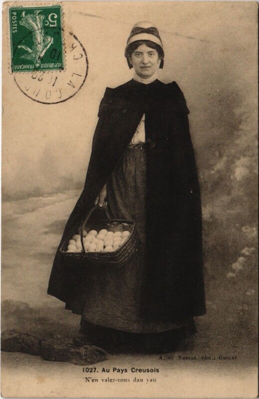 Carte postale ancienne Au pays Creusois France