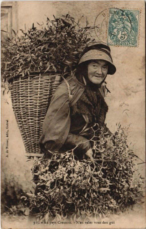 Carte postale ancienne Au pays Creusois France
