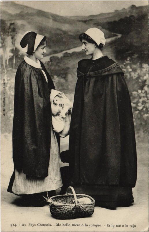 Carte postale ancienne Au pays Creusois France