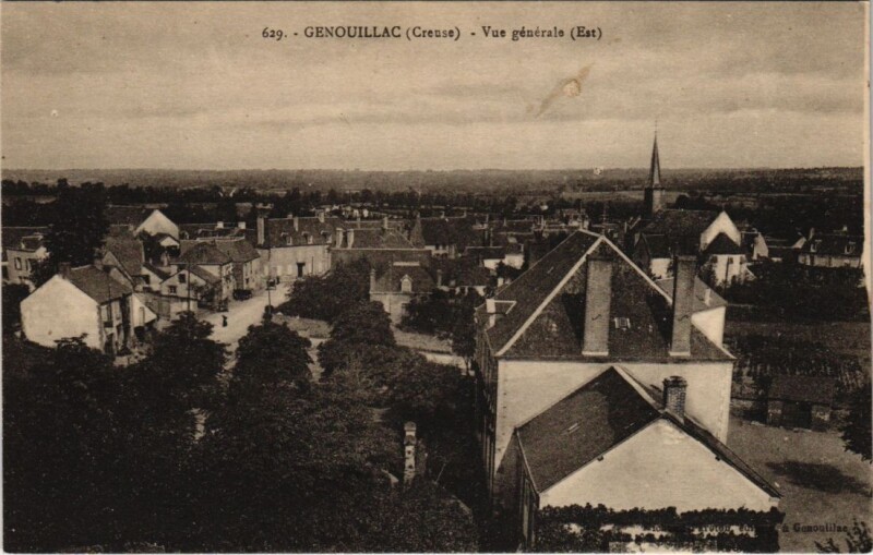 Carte postale ancienne Genouillac Vue Generale France à Genouillac