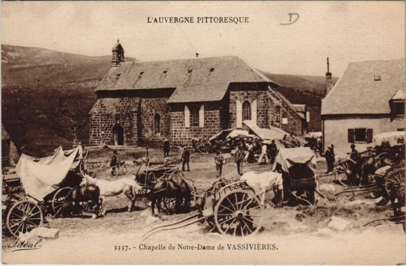 Carte postale ancienne Chapelle de Notre-Dame de Vassivieres France