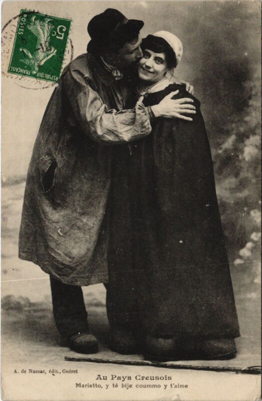 Carte postale ancienne Au pays Creusois France