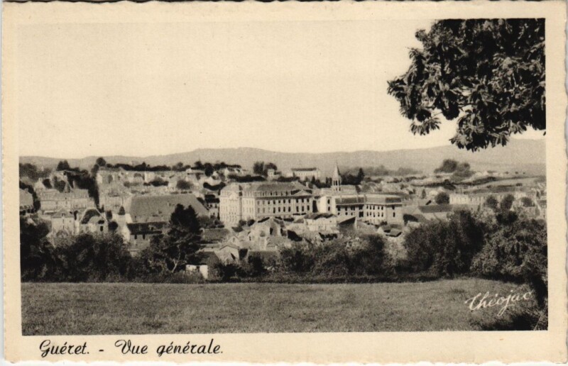 Carte postale ancienne Gueret Vue Generale France