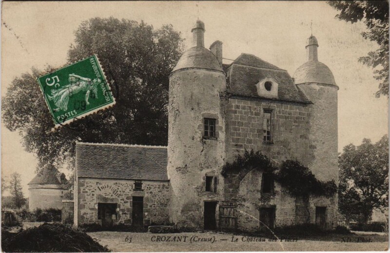 Carte postale ancienne Crozant Le Chateau France à Crozant