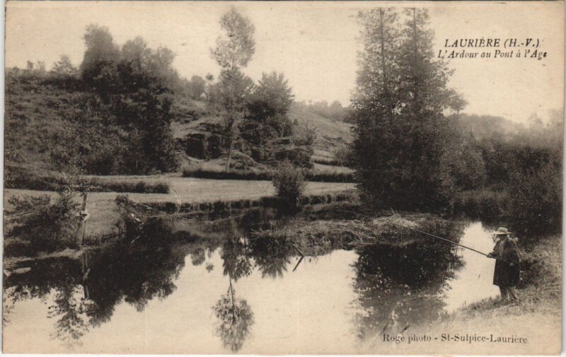 Carte postale ancienne Lauriere L'ardour au Pont a l'Age