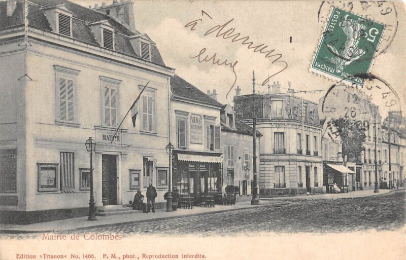 Carte postale ancienne Mairie De Colombes à Colombes