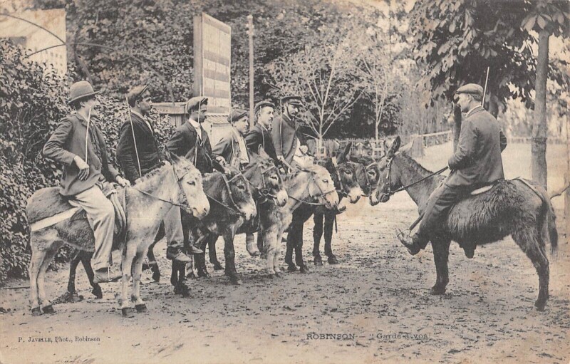Carte postale ancienne Robinson - Garde A Vos !