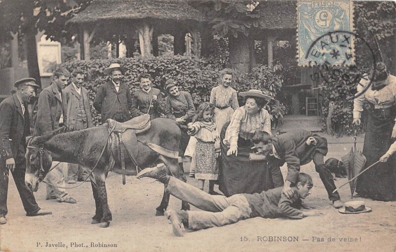 Carte postale ancienne Robinson - Pas De Veine