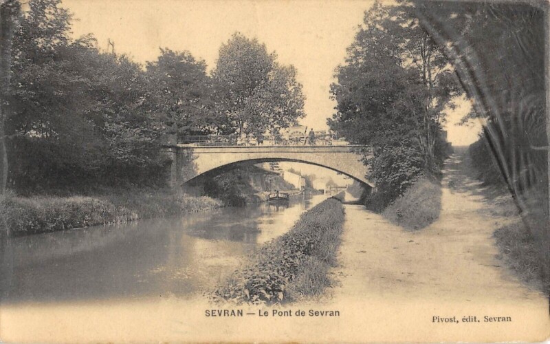 Carte postale ancienne Sevran - Le Pont De Sevran à Sevran