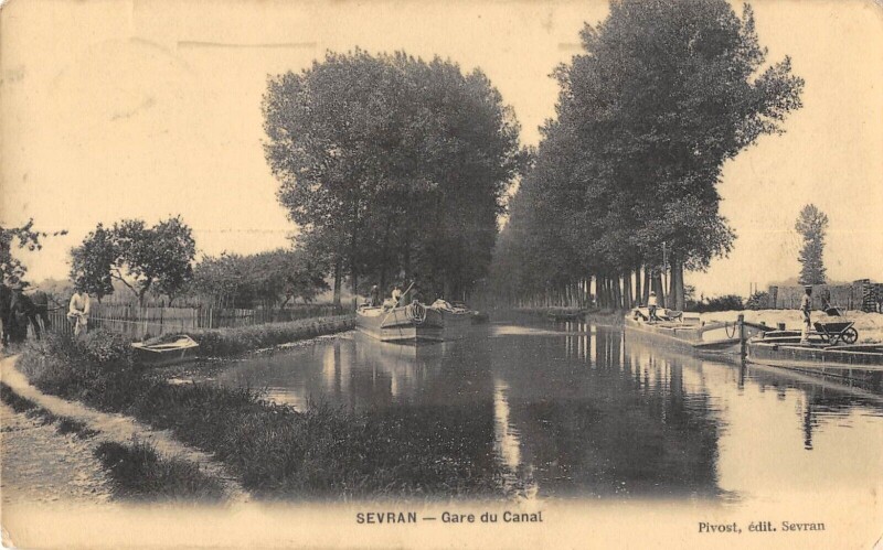 Carte postale ancienne Sevran - Gare Du Canal à Sevran