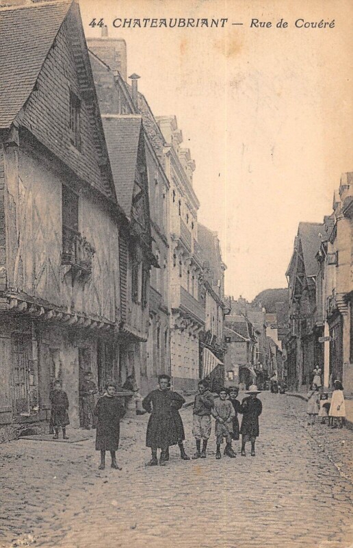 Carte postale ancienne Chateaubriant - Rue De Couere à Châteaubriant
