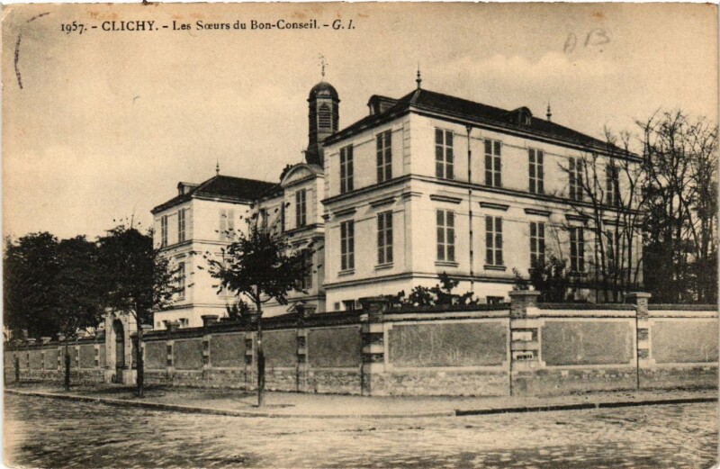 Carte postale ancienne Les Soeurs du Bon-Conseil à Clichy