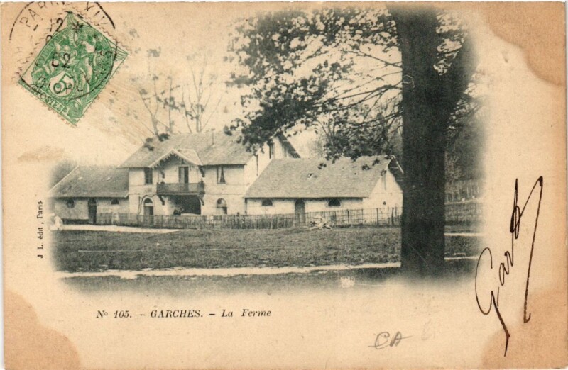 Carte postale ancienne Garches - La Ferme à Garches