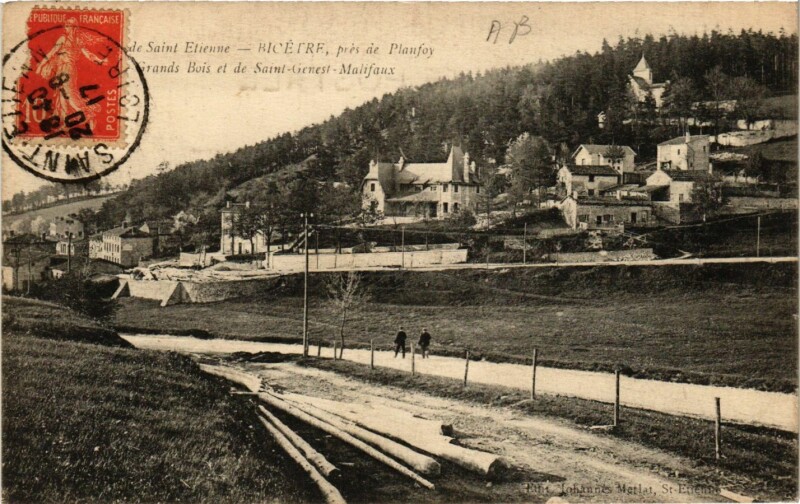 Carte postale ancienne Bicetre - Grands Bois et de Saint-Genest Malifaux à Saint-Genest-Malifaux