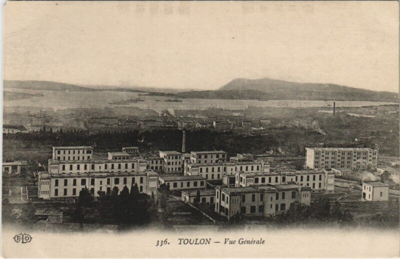 Carte postale ancienne Toulon vue generale France à Toulon