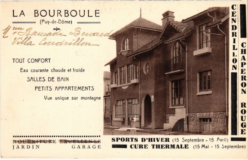 Carte postale ancienne La Bourboule - Villa Leufrillon à La Bourboule