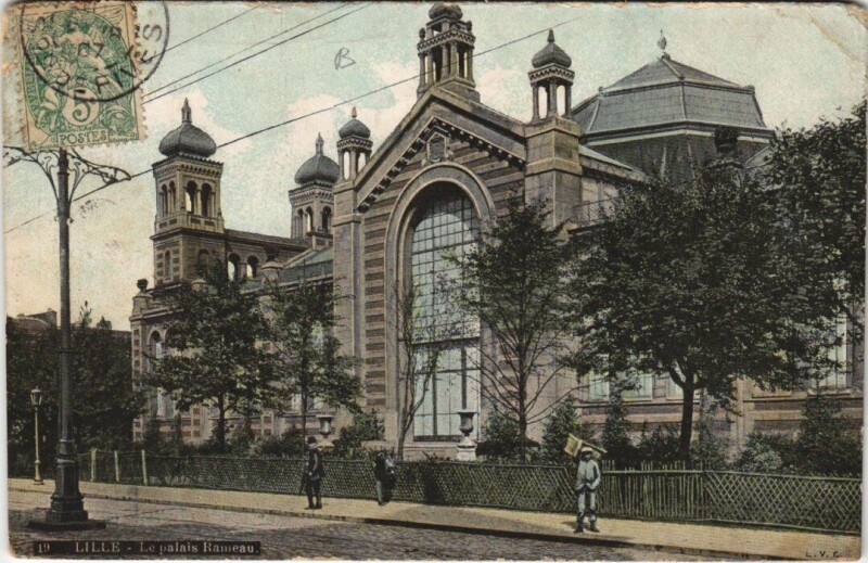 Carte postale ancienne Lille Le Palais Rameau à Lille