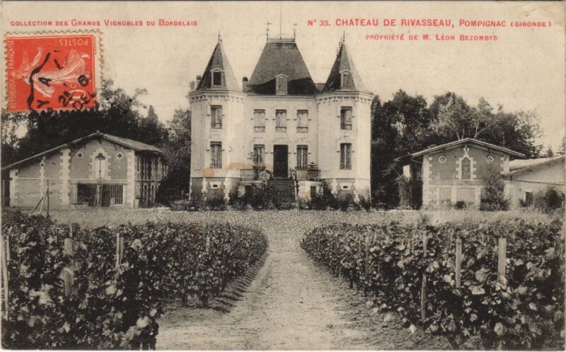 Carte postale ancienne Chateau de Rivasseau-Pompignac à Pompignac
