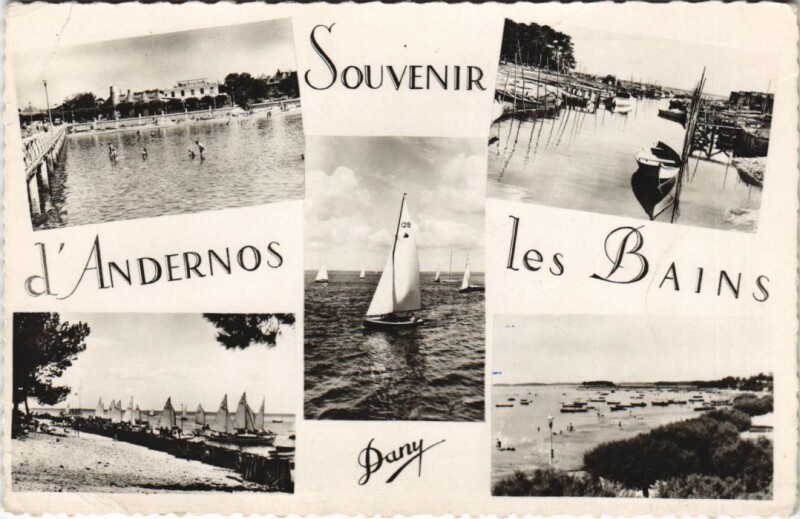 Carte postale ancienne Souvenir d'Andernos-les-Bains à Andernos-les-Bains