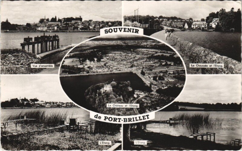 Carte postale ancienne Souvenir de Port Brillet à Port-Brillet