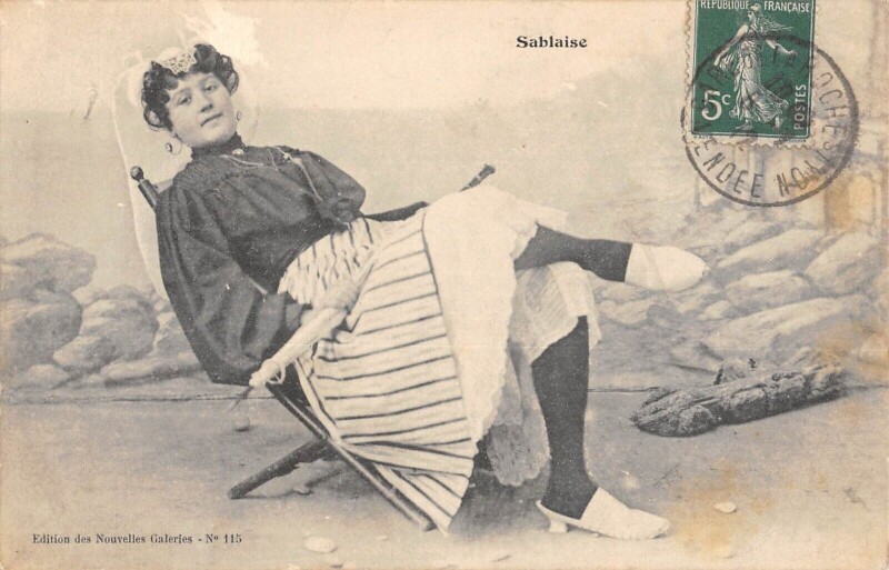 Carte postale ancienne Sablaise