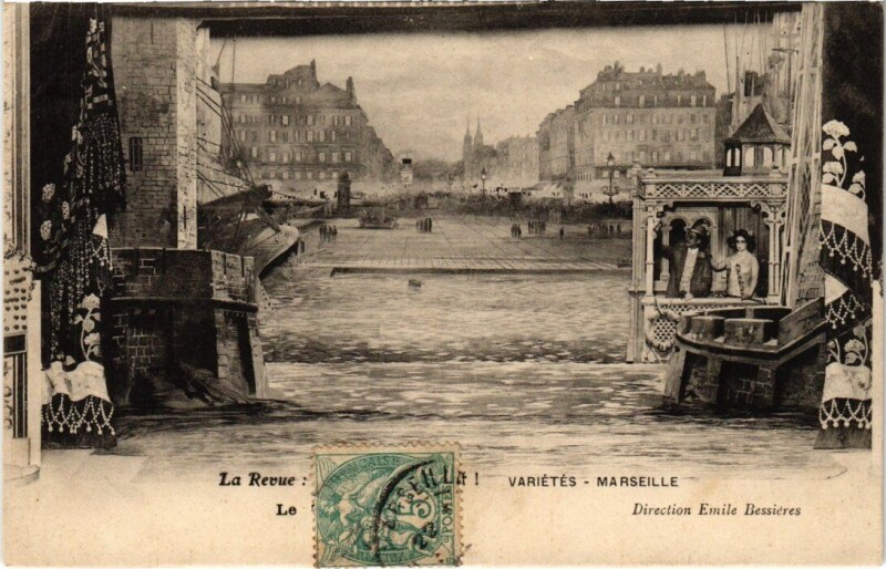 Carte postale ancienne Marseille - La Revue: Et Comment! à Marseille