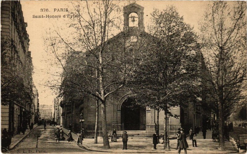 Carte postale ancienne Saint-Honoré d'Eylan à Paris 16e