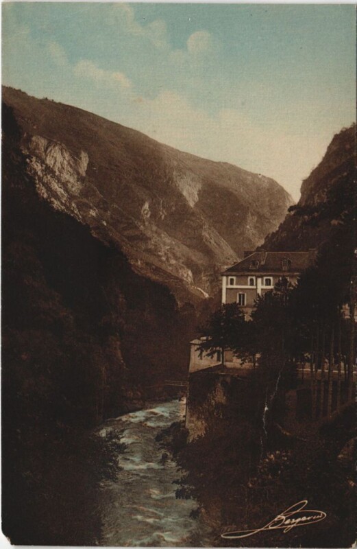 Carte postale ancienne Vallee d'Ossau Eaux Chaudes France