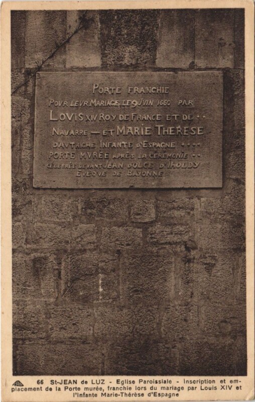Carte postale ancienne Saint Jean de Luz Eglise Paroissiale France à Saint-Jean-de-Luz