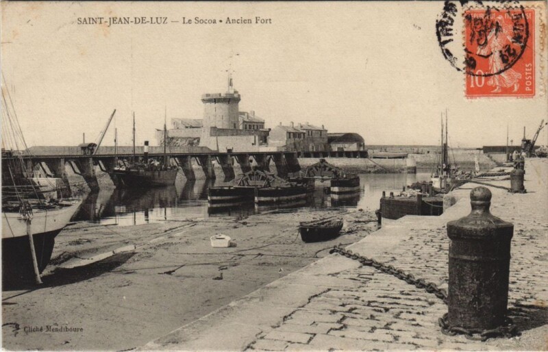 Carte postale ancienne Saint Jean de Luz Le Socoa, Ancien Fort France à Saint-Jean-de-Luz