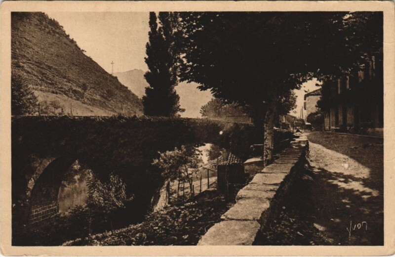 Carte postale ancienne Bidarray Le Vieux Pont France à Bidarray