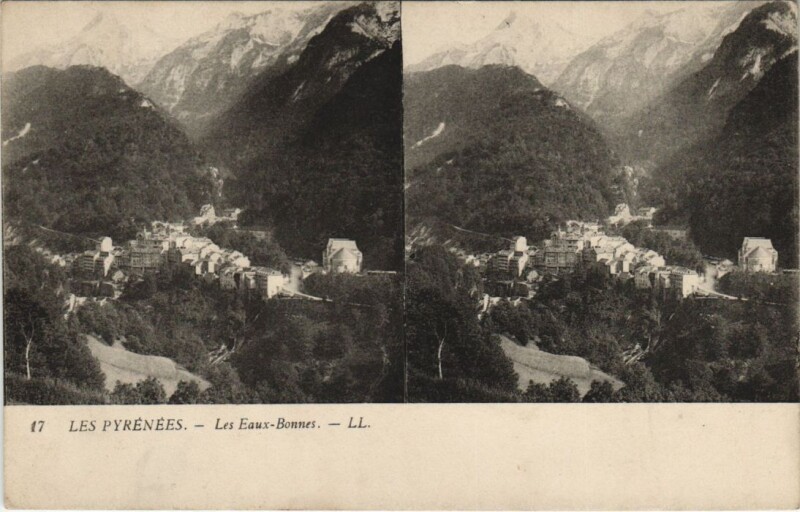 Carte postale ancienne Eaux Bonnes Les Pyrenees France à Eaux-Bonnes