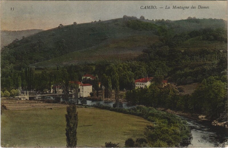 Carte postale ancienne Cambo les Bains La Montagne des Dames France à Cambo-les-Bains
