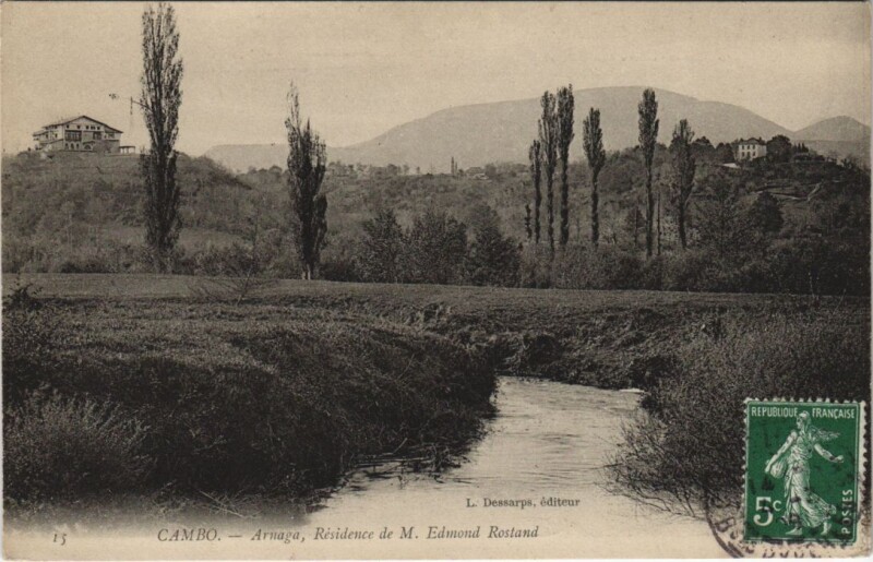 Carte postale ancienne Cambo les Bains Arnaga, Residence de M.Edmond Rostand France à Cambo-les-Bains