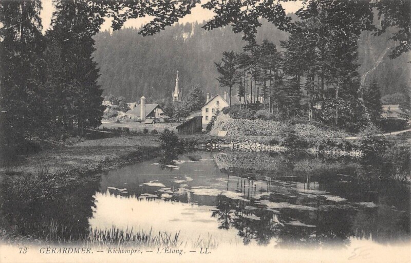 Carte postale ancienne Gerardmer - Kichompre - L'Etang à Gérardmer