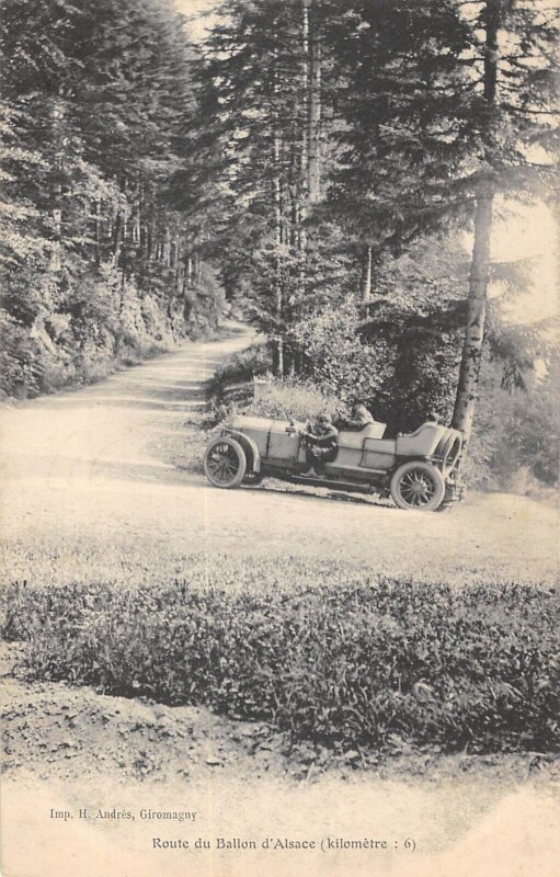 Carte postale ancienne Route Du Ballon D'Alsace