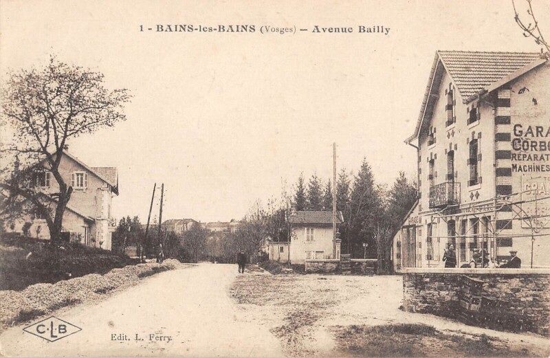 Carte postale ancienne Bains Les Bains - Avenue Bailly
