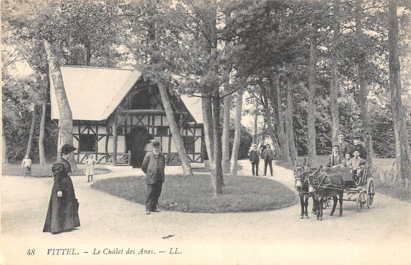 Carte postale ancienne Vittel - Le Chalet Des Anes à Vittel