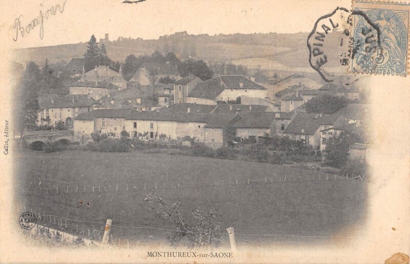 Carte postale ancienne Monthureux Sur Saone