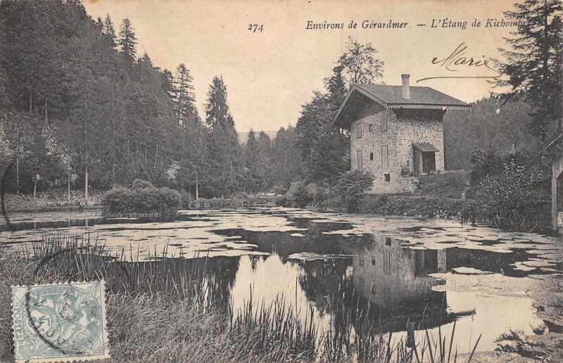 Carte postale ancienne Environs De Gerardmer - L'Etang De Kichompre