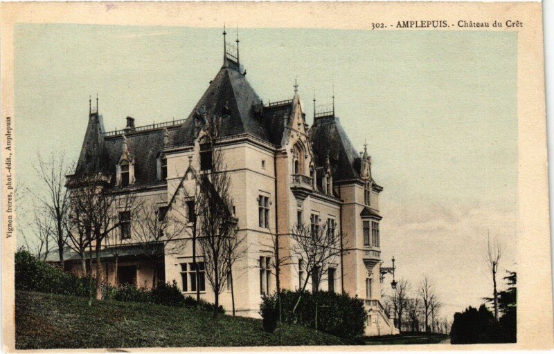 Carte postale ancienne Amplepuis Chateau du Cret à Amplepuis