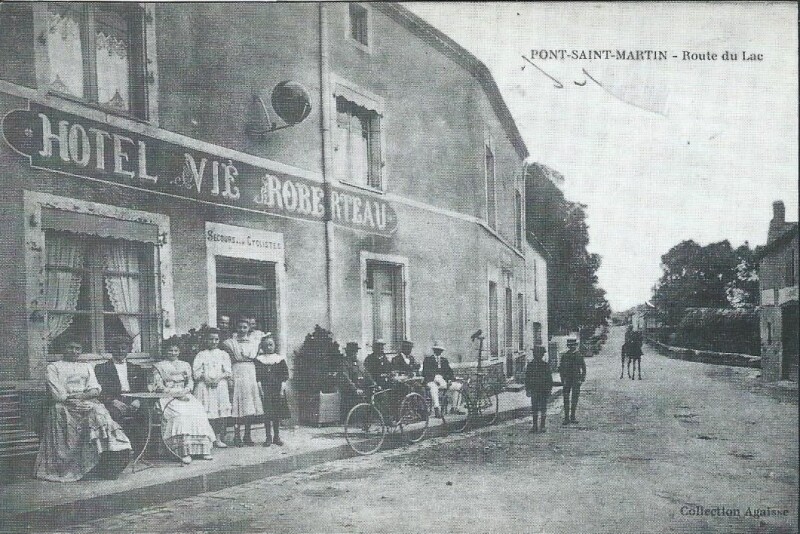 Carte postale ancienne Route du Lac à Pont-Saint-Martin