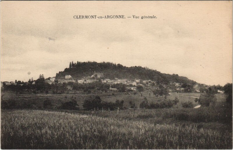 Carte postale ancienne Clermont-en-Argonne Vue generale à Clermont-en-Argonne
