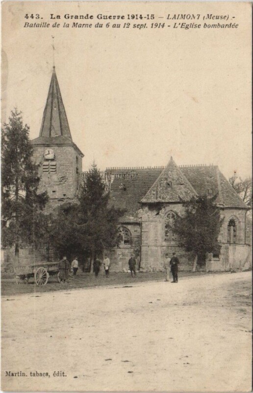 Carte postale ancienne La Grande Guerre 1914-15 Laimont à Laimont
