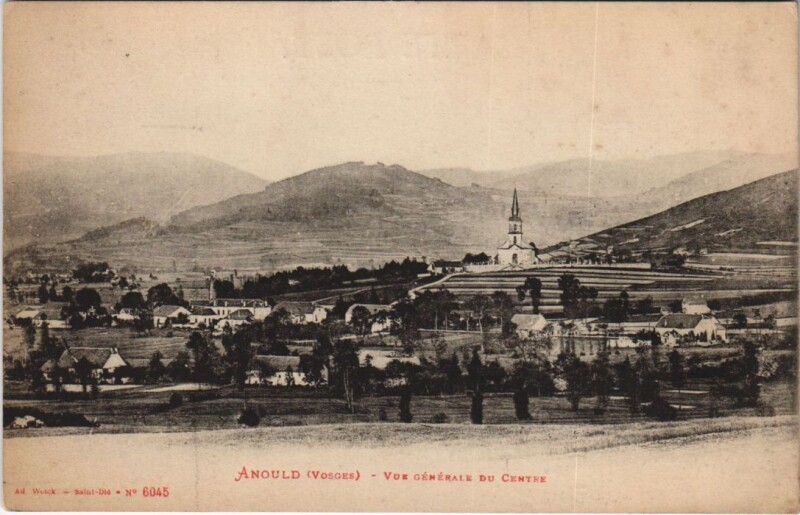 Carte postale ancienne Anould - Vue générale à Anould