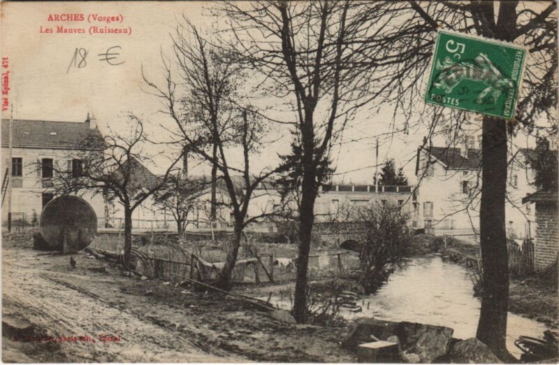 Carte postale ancienne Arches - Les mauves à Arches
