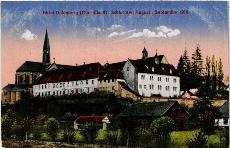 Carte postale ancienne Abtel Oelenberg - Schlachten August