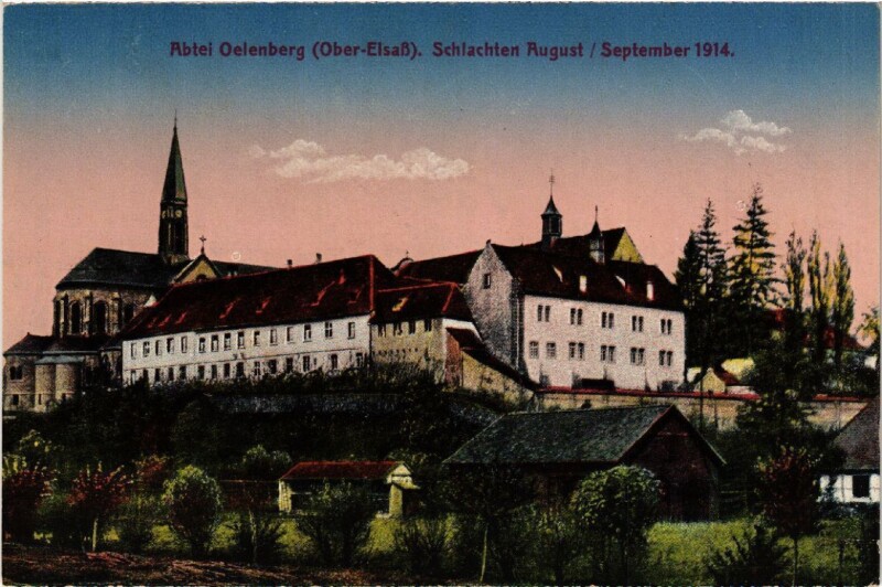 Carte postale ancienne Abtel Oelenberg - Schlachten August
