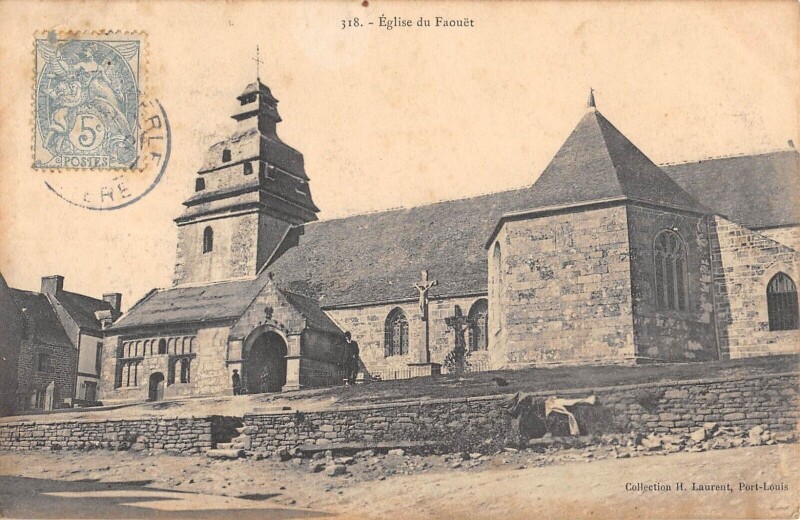 Carte postale ancienne Eglise Du Faouet
