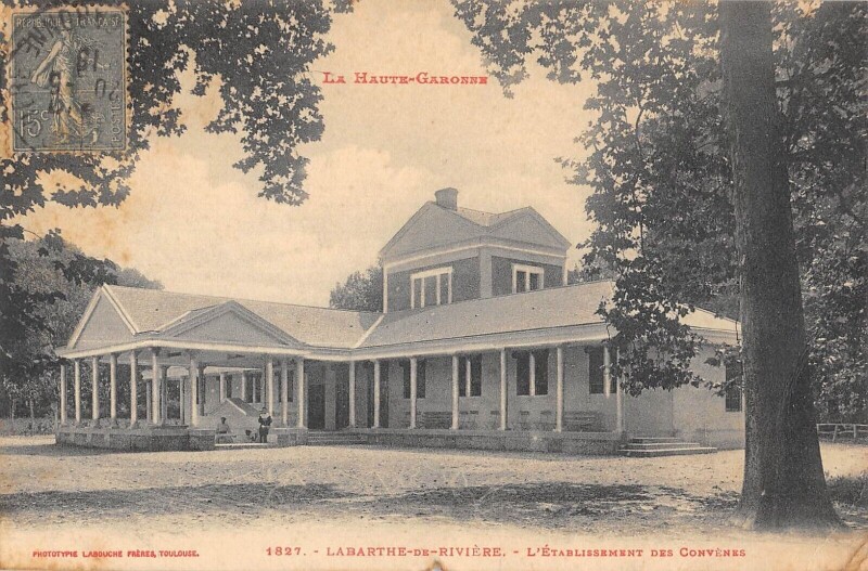 Carte postale ancienne Labarthe De Riviere - L'Etablissement Des Convenes